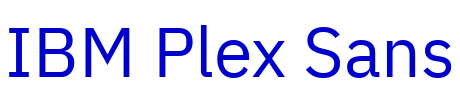 IBM Plex Sans fonte